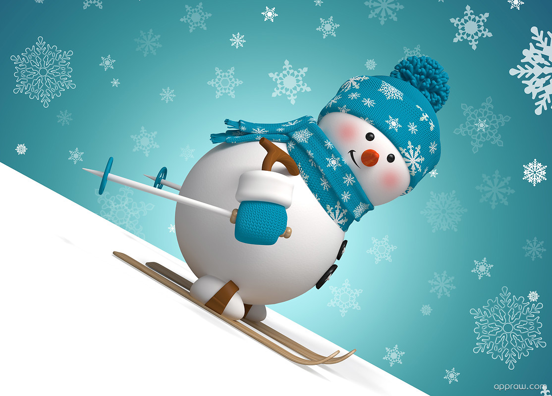 P Snowman Skiing 1IHtA0kezq 1 