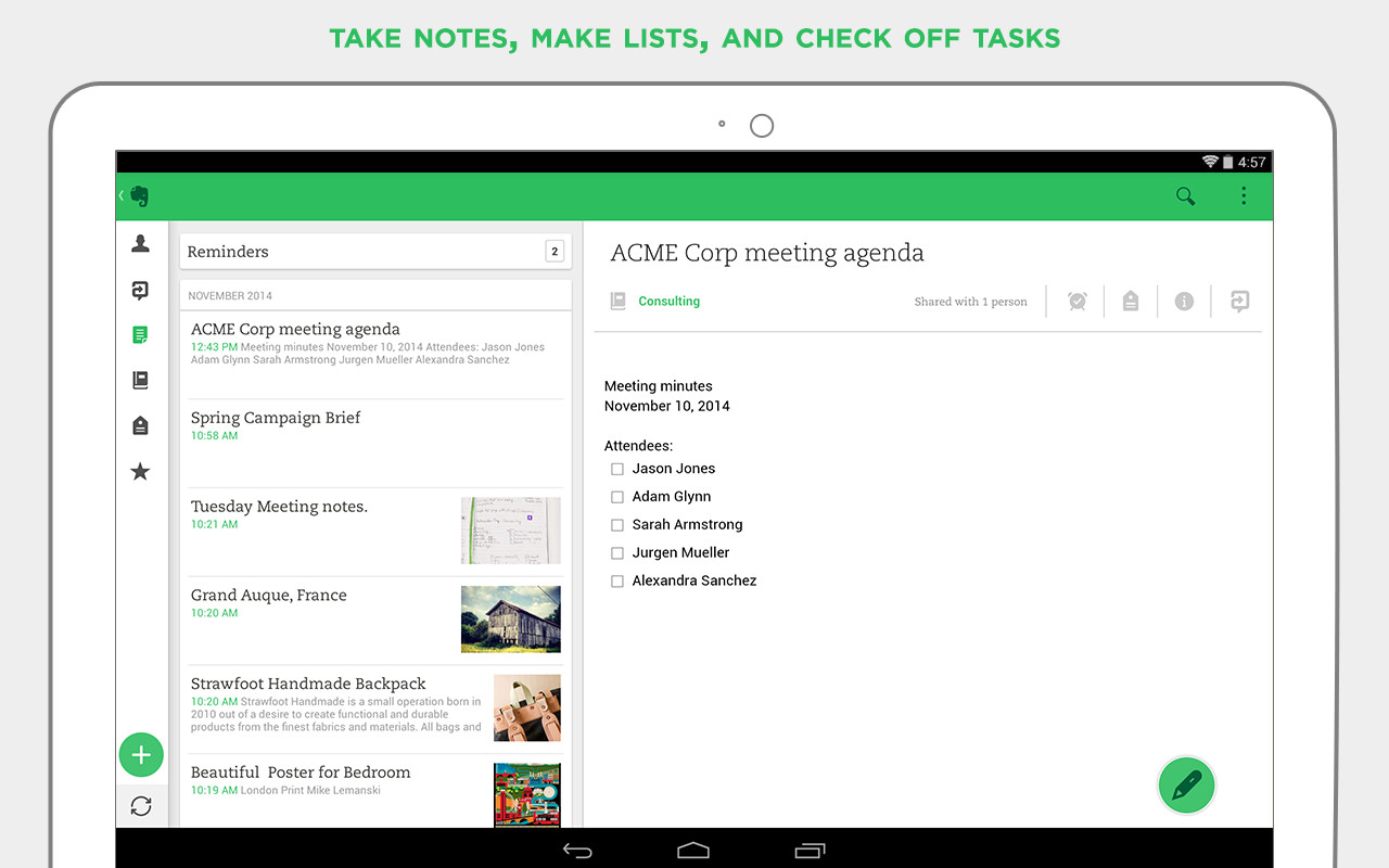 free EverNote 10.60.4.21118