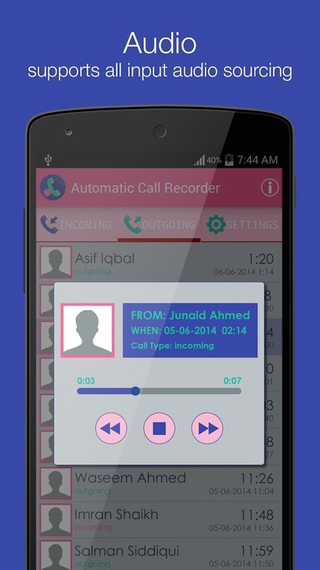Smart Auto Call Recorder APK Free Tools Android App ...