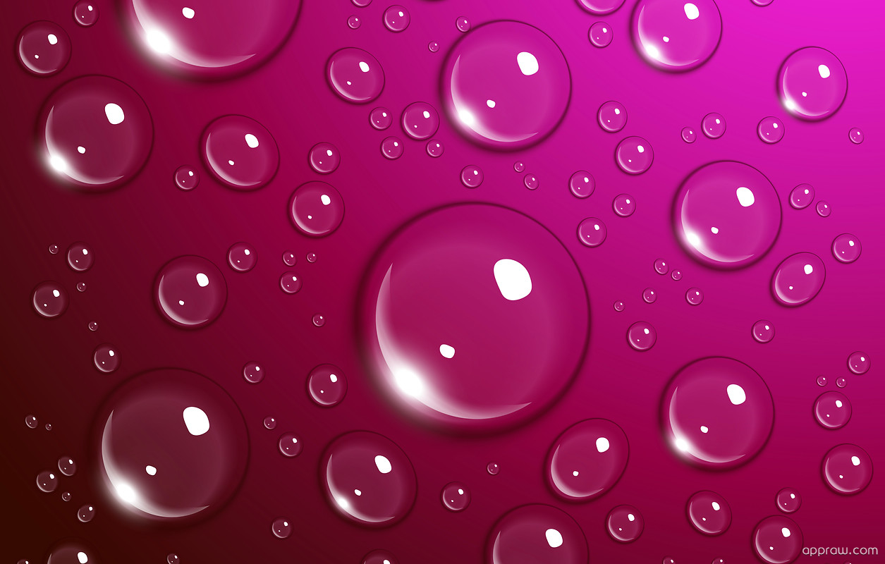 Pink Water Drops Wallpaper download - Water HD Wallpaper - Appraw