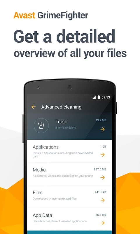 avast for android download size