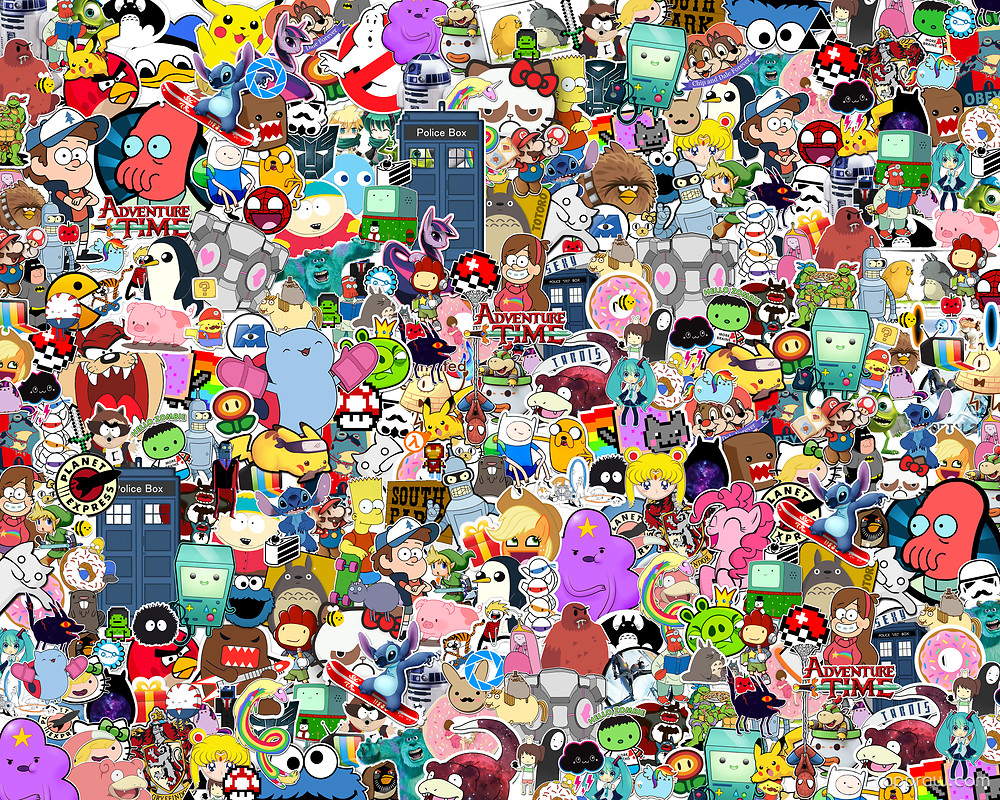 [23+] Stunning Cartoon Collage Wallpapers