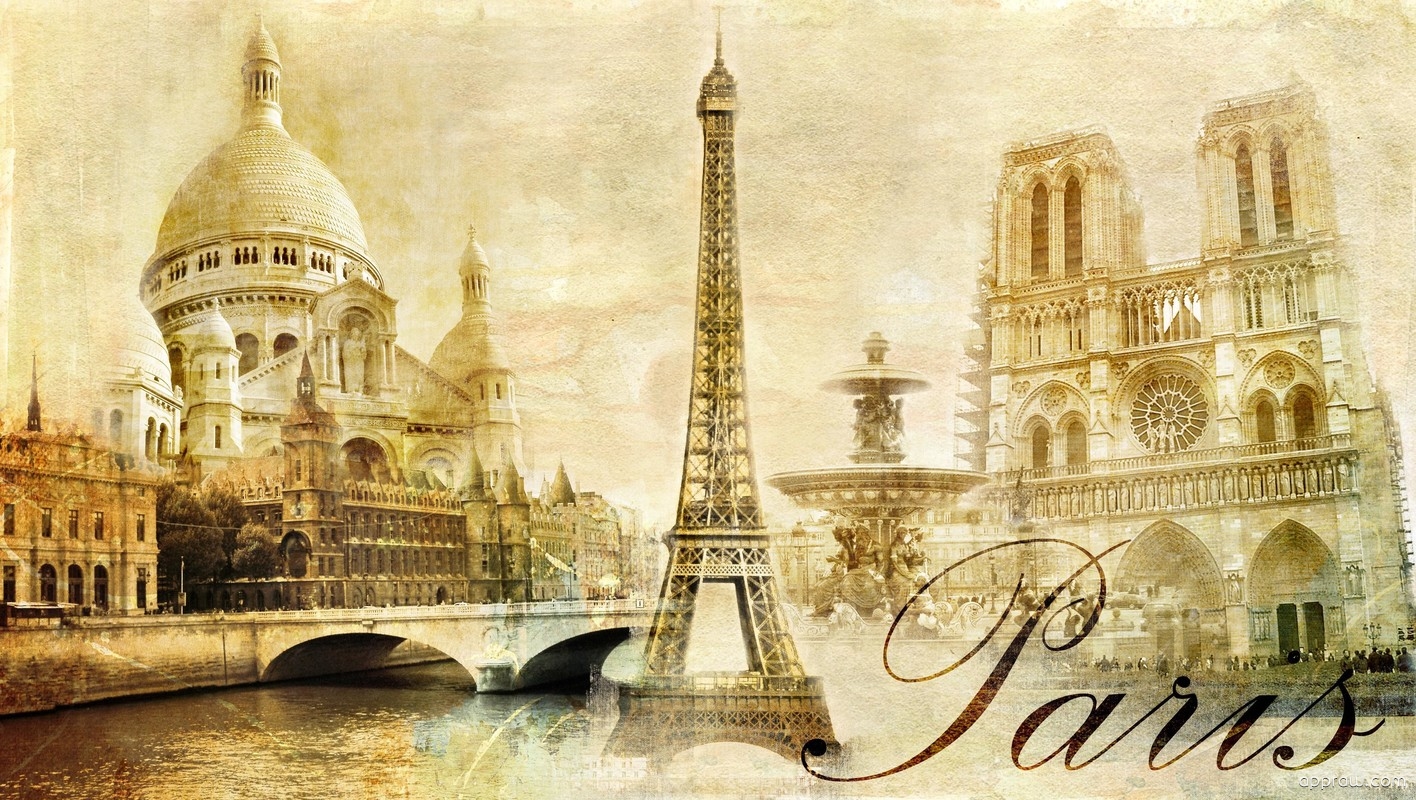 Paris Art Wallpaper download - Paris HD Wallpaper - Appraw