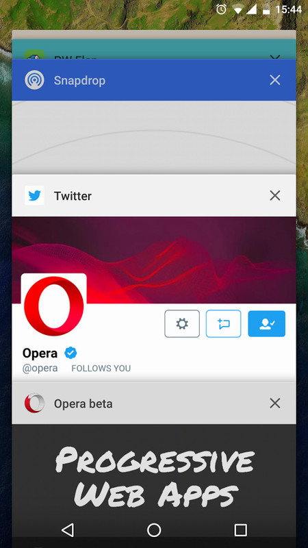 get rid of opera touch