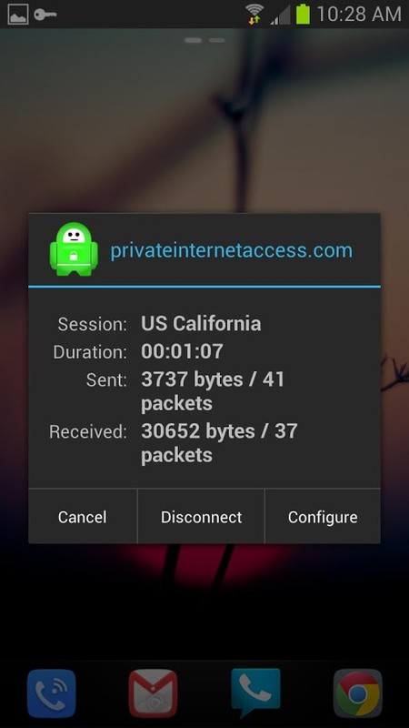 private internet access not connecting android samsung