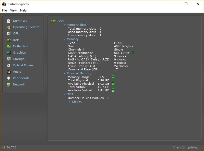 speccy cpu temp review