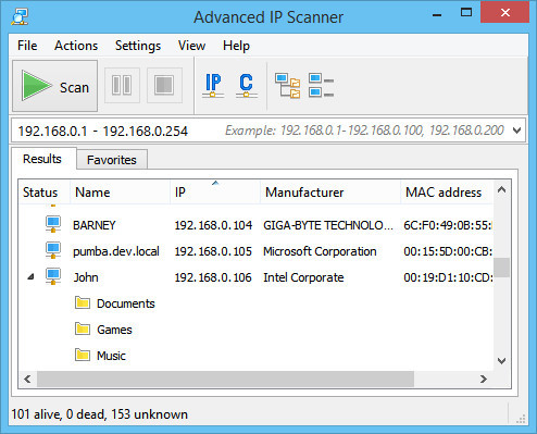 angry ip scanner advanced