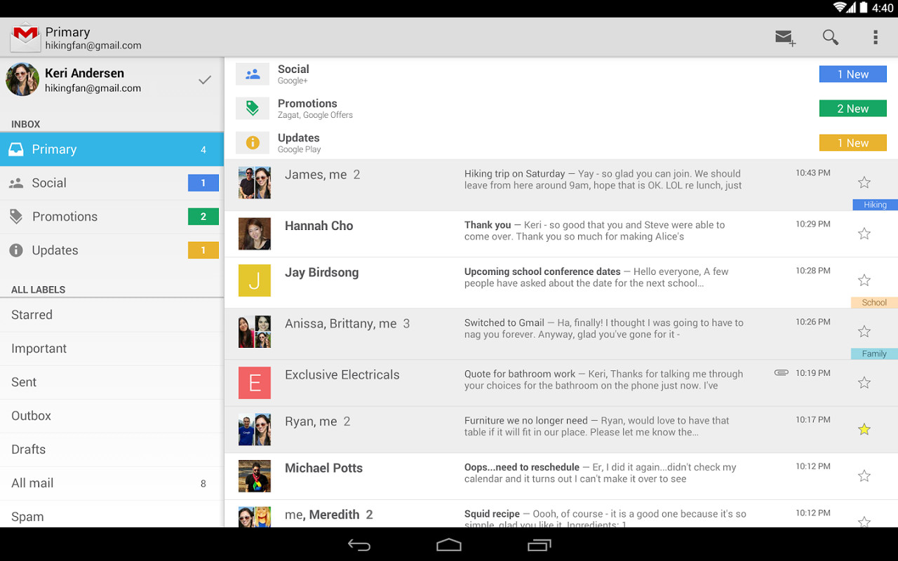 email for gmail app