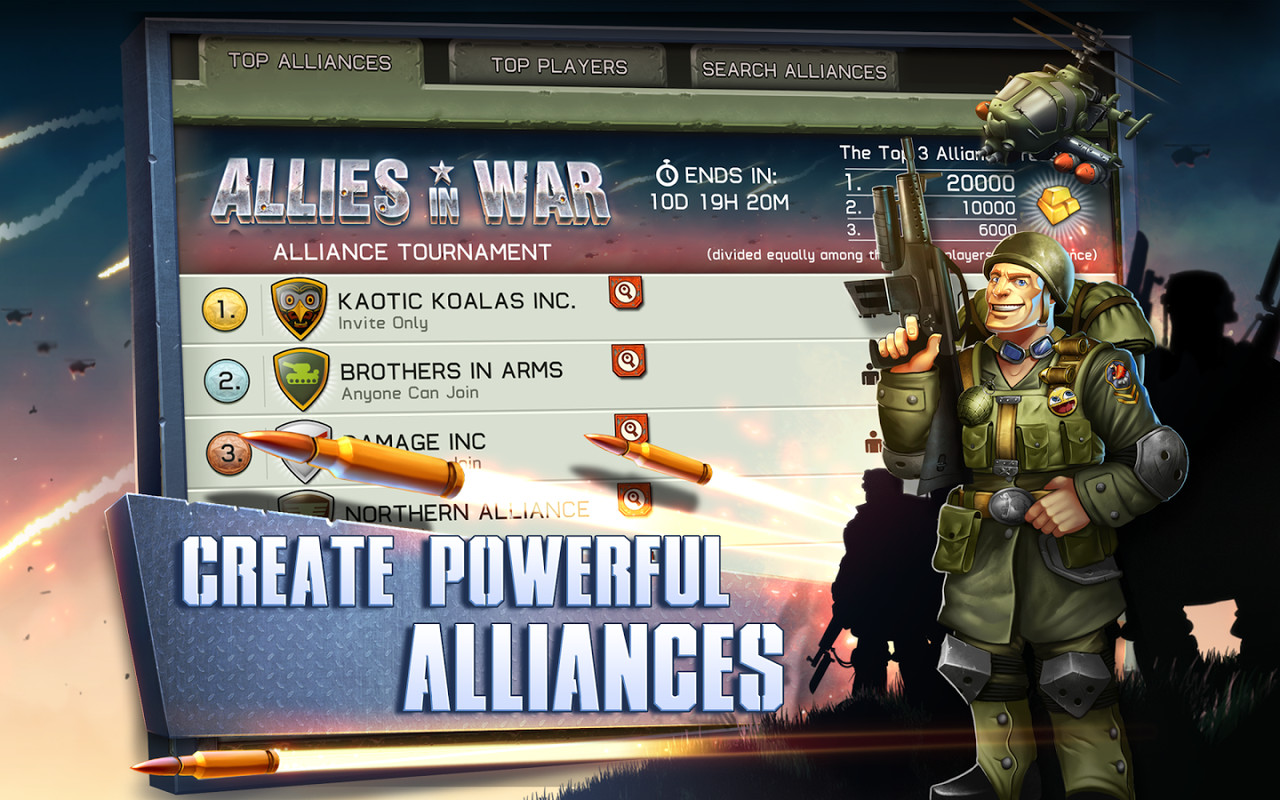 Allies in War APK Free Strategy Android Game download Appraw