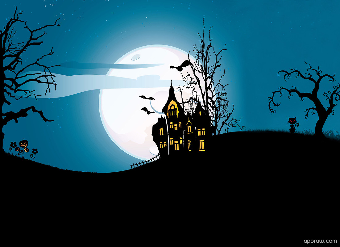Halloween Mansion Wallpaper download - Halloween HD Wallpaper - Appraw