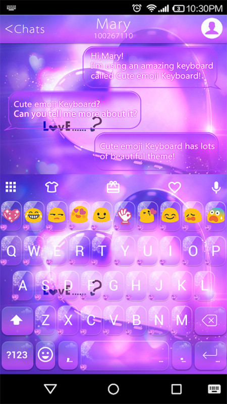 Love Is Emoji Keyboard Theme Free Android Keyboard Download Appraw