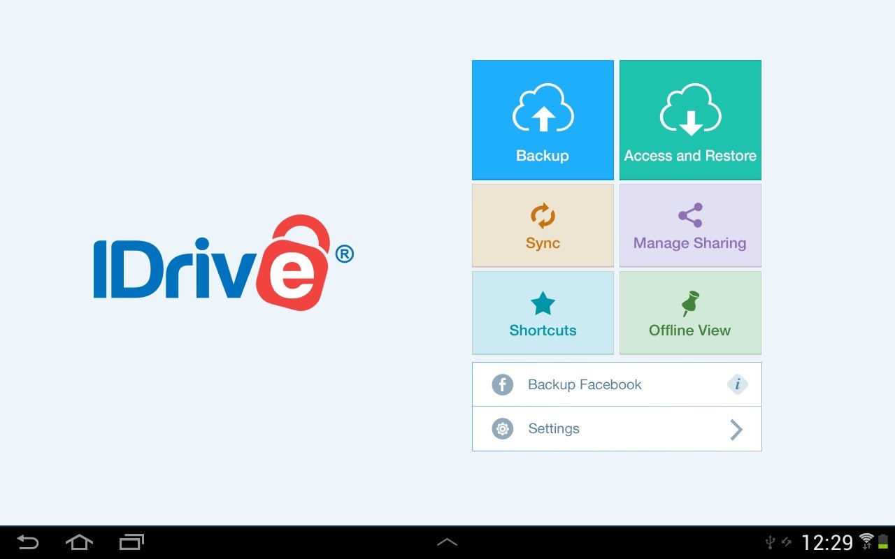 idrive mobile app