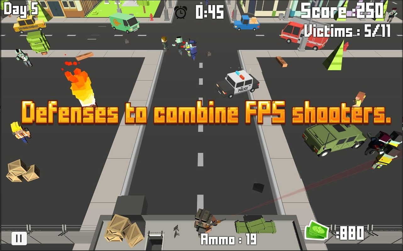 Pixel Shooter Zombies APK Free Strategy Android Game 