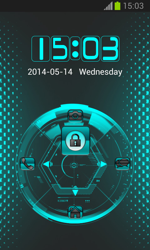 GO Locker Technology Theme Free Android Theme download - Appraw
