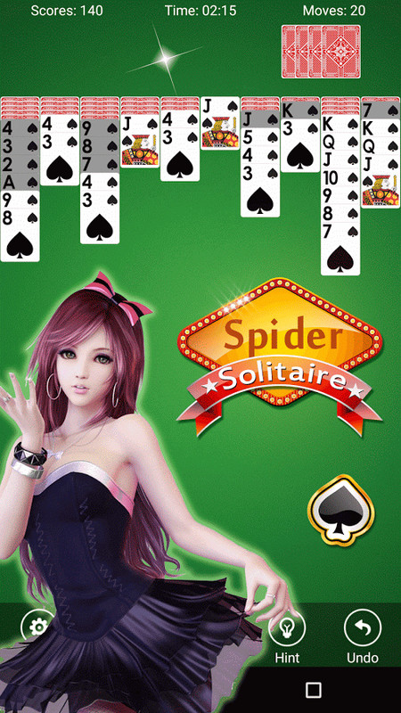 free spider solitaire card game