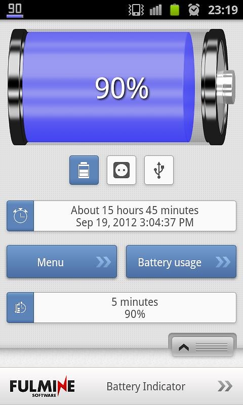 battery indicator android