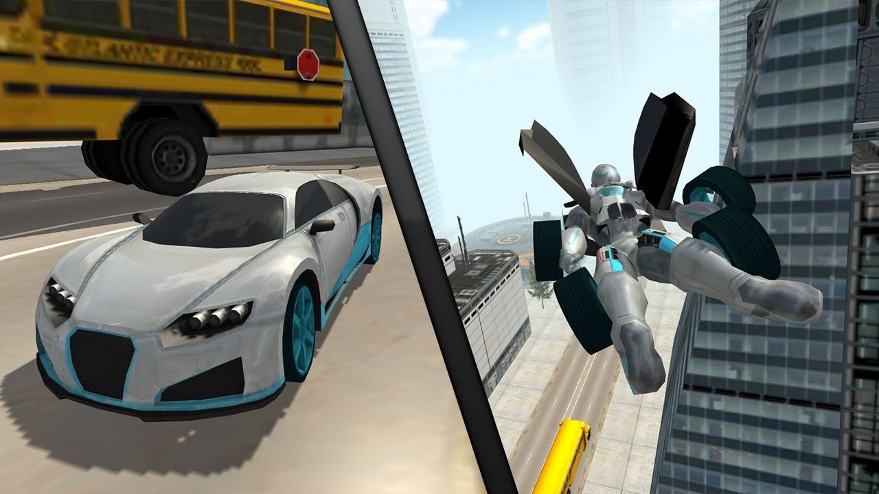 Flying Car Robot Simulator APK Free Simulation Android ...