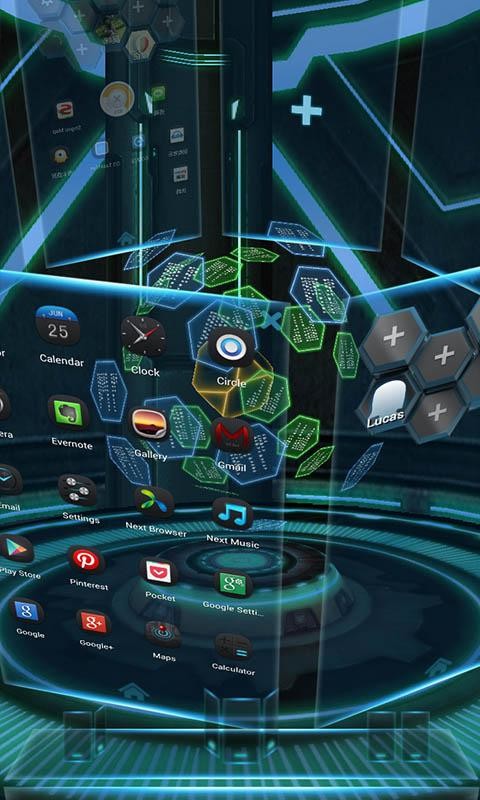 Next Technology Theme 3D LWP Free Android Theme download ...