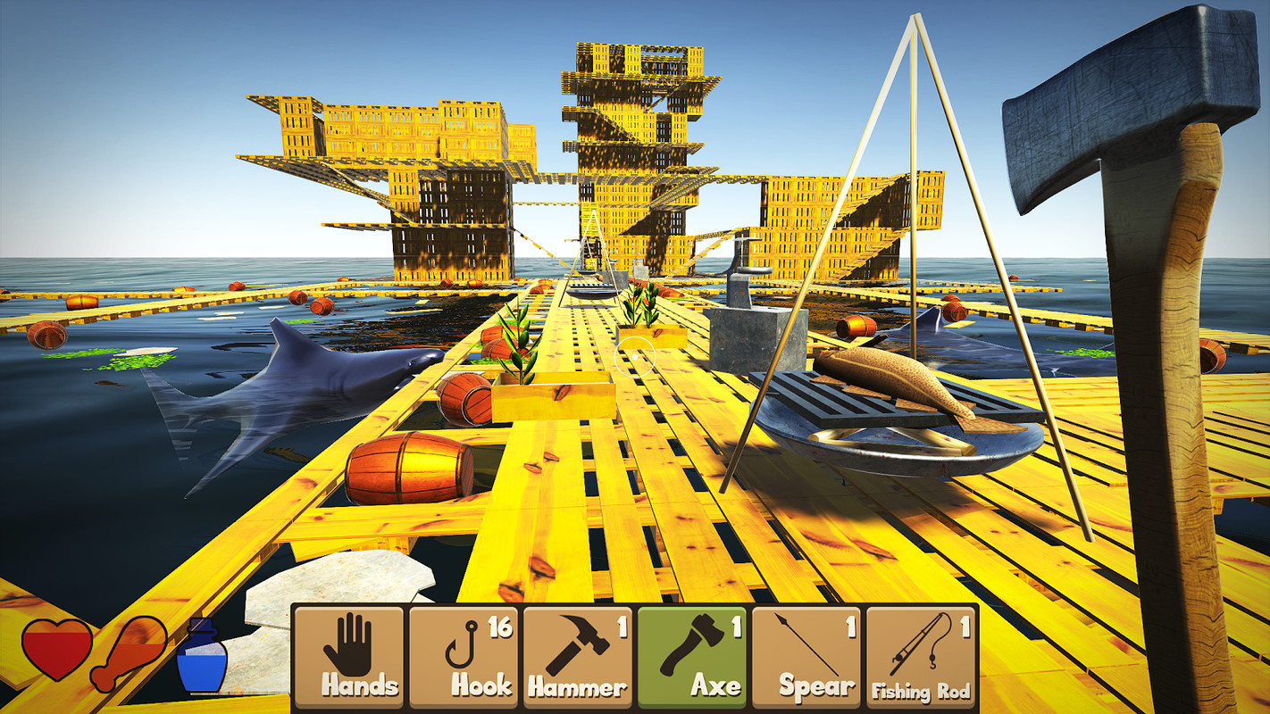 Raft Survival Simulator APK Free Adventure Android Game download Appraw