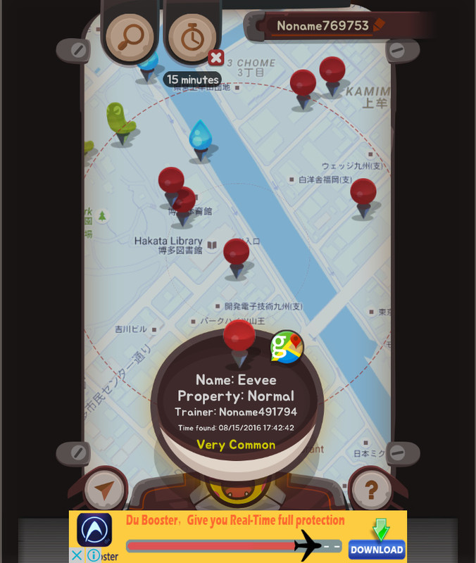 location map for pokemon go
