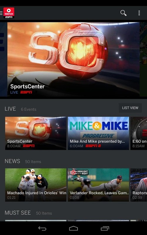 WatchESPN APK Free Android App download - Appraw