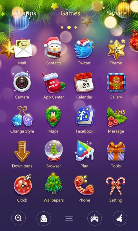 Free X Mas Go Launcher Theme Free Android Theme Download Appraw