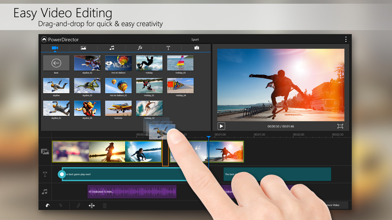 powerdirector video editor