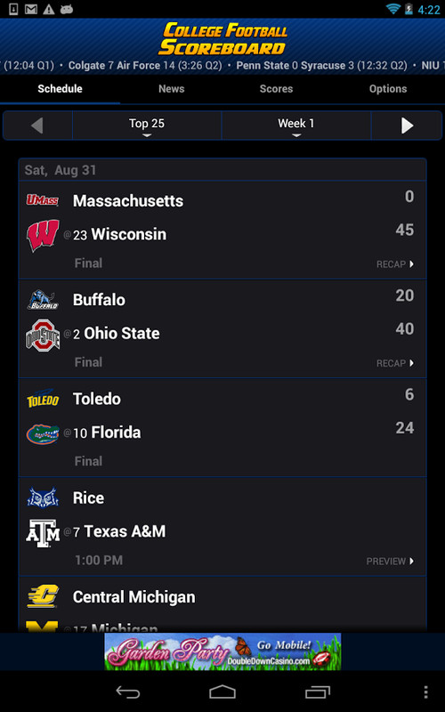 College Football Scoreboard APK Free Android App download - Appraw