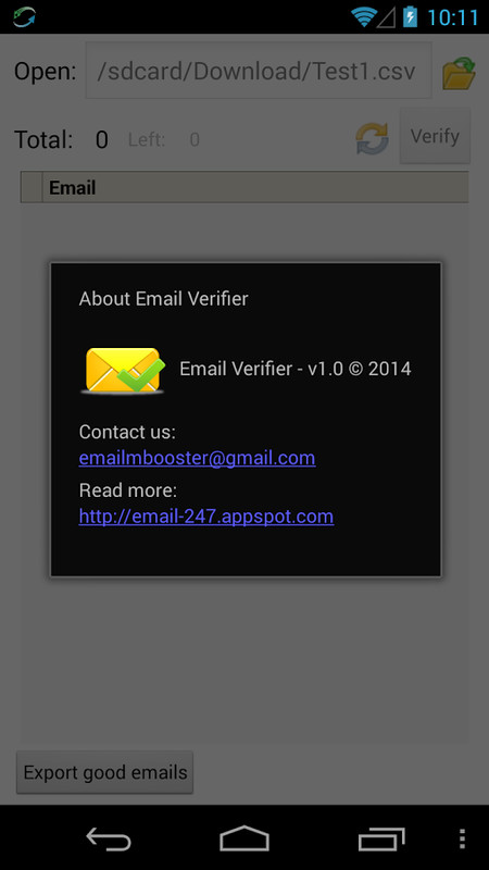 valid email verifier keygen