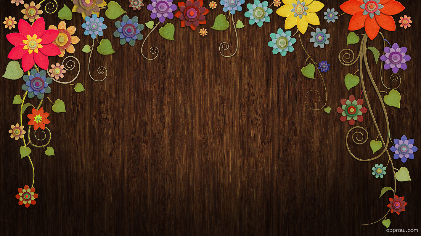 Floral Wood Wallpaper download - Flower HD Wallpaper - Appraw