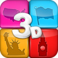 Geography Quiz Game 3D Icon