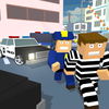 Blocky Cop Craft Running Thief Icon