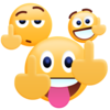 Middle Finger Emoji Sticker Icon