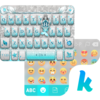 Blue Silver Emoji KikaKeyboard Icon