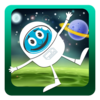 Twirling Astronaut Space Jump Icon