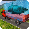 Transport Truck Shark Aquarium Icon