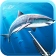 Hunter underwater spearfishing Icon