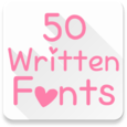 Fonts for FlipFont 50 Written Icon