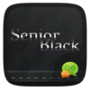 FREE-GO SMS SENIOR BLACK THEME Icon
