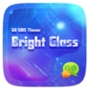 FREE-GO SMS BRIGHT GLASS THEME Icon