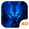 Ice Wolf 3D Theme Icon