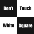 Don't Touch White Square Icon