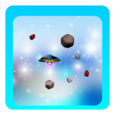 Flying Saucer Space Flight Icon
