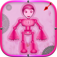 Pink Robo super power girl Icon