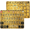 Gold Glitter Emoji Keyboard Icon