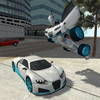 Flying Car Robot Simulator Icon