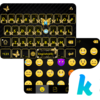 Gold Butterfly Kika Keyboard Icon