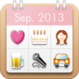Women's Stamp Calendar/Diary Icon