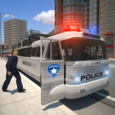 Police bus prison transport 3D Icon
