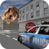 Dino in City-Dinosaur N Police Icon
